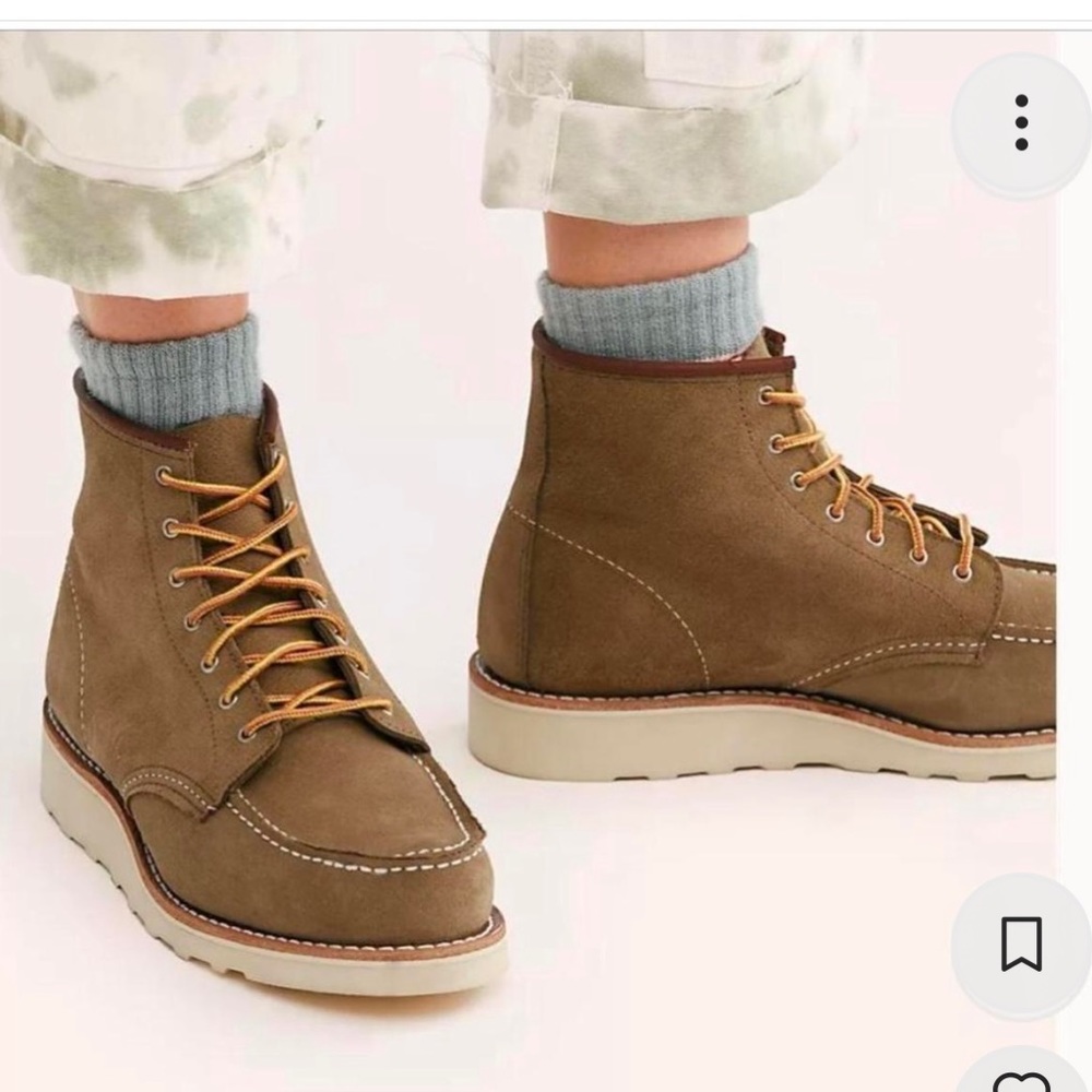 Red wings moc toe boot